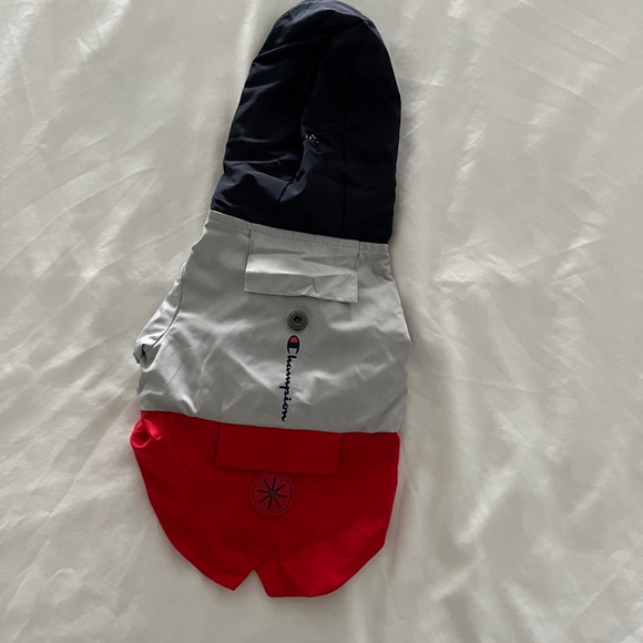 CHAMPION DOG RAINCOAT RED, GRAY AND BLUE (SMALL) - Picture 2 of 2
